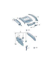 3ED813959-REINF ASSY-RAD CORE UPR