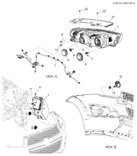 95413304-Head lamp, (incl. 2,3, 6,9)