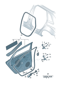 8YD833051-Door assy-rr, lh