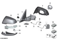 51162469528-Mirror w/piece rh