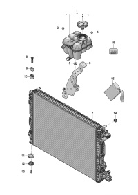 4M0121251N-RADIATOR VW-BORA/AUDI/SKODA