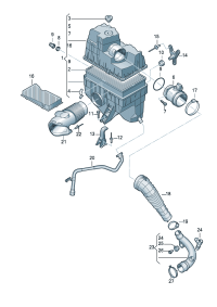 7H0129620-ELEMENT, AIR CLEANER ATK412