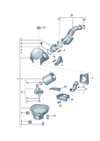 4H0129620D-PORSCHE CARRERA AIR FILTER