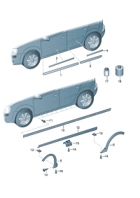 5M0853071C-Protector-door Porsche panamera: