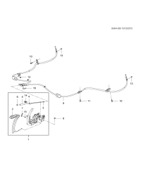 42576661-Lever, parking brake (42504682 replace 42349368, ECA A6S00131) (incl. 2-7, 14, 15)