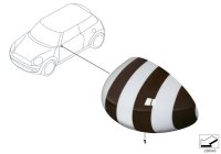 51162209639-Mirror cover lh