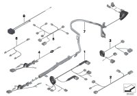61122452604-Wiring set, p/brake