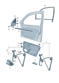1J4837462D-Window regulator without m