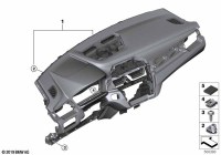 51457911635-Seam, instrument panel w/orange trim