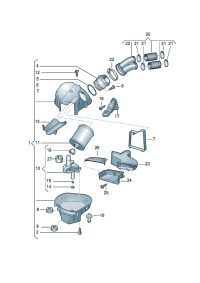 4H0129616P-Hose, air intake