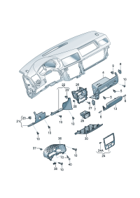 18G85710195T-Glove box assy (Co-pilot position) (corn silk beige)