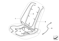 61126913247-Wiring set a/c cushion rr seat
