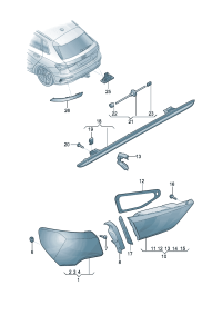 8Y0945207-LED taillight
