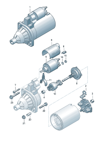 059911023H-STARTER 12V/1KW/10T-JEETA III