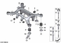 33308091179-Member, rear axle frame