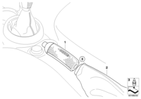 34400417956-Leather/carbon-hand brake grip
