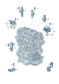 05E906433C-SENSOR,CRANKSHAFT PUL-PASSAT