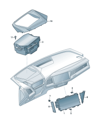 89A919605-Display unit Surface-w/soft touch