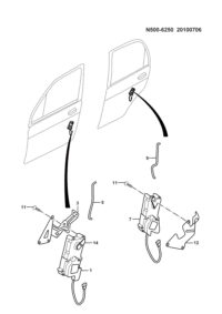 P641110205-Controller, front door (for models without remote control, models with remote control need to be rep