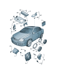 2KD035159B-Car radio Optional: