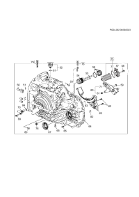 24043470-Filter, automatic transmission oil (24297793*24043470.) (including 57, 77 {64 parts) (external/press