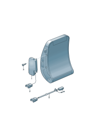 1JD880241A-Unit, side air bag **Install now only * * **Order when ordering * *