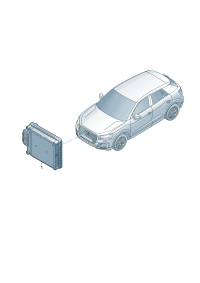 2Q0907561H-Control unit, with software, Control assy-clearance And radar sensor