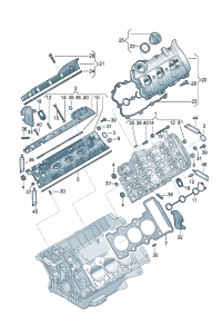 06E103067AL-Head of cylinder with valve And camshaft  D  -01.04.2009