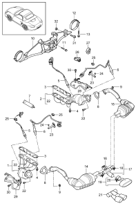9A160612301-Sensor, oxygen (Convert f) Porsche panamera: