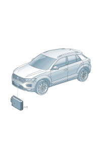 2Q0907561C-Control unit, with software, Control assy-clearance And radar sensor   D-23.09.2019 -19.