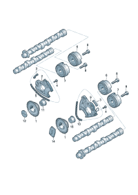 06E109083N-CAMSHAFT ADJUSTER,INTAKE-C(204