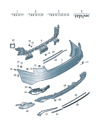 8WD807067GGRU-Cover, bumper (primer)