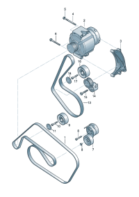 06E903137R-RIBBED V BELTS-A4/A5/A6/A8/Q7
