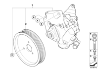 32416766702-STEERING PUMP HYDL-3(E90)