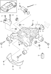 97062435000-Servo motor Diff auto lock Porsche panamera: