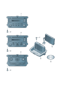 18D035186J-Car radio Player, CD Player, MP3 Lighting: For pre-equipped with cell phone The model of