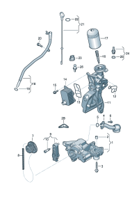 06J115403K-OIL-COOLANT MODULE-M(W164)