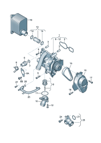 06H121026CC-WATER PUMP-A3/A4/A5/TT