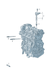 04E905110F-Ignition coil Plug sub-assy  D-01.07.2014 -30.11.2015