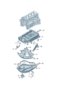 06L103598F-Piece-oil pan lwr