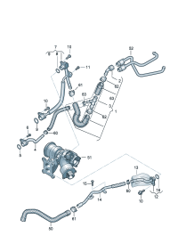 06K121065AA-Coolant pipe