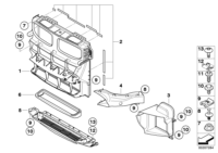 51647205933-AIR DUCT,RADIATOR FRT-F30