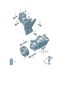 06M260885AF-Bracket, a/c compressor D-21.08.2017