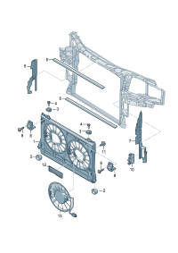 4E0121333-PORSCHE CAYENNEAIR DUCT CENTRE