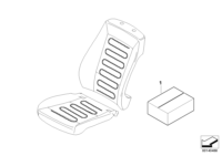 61110391644-Fitting kit seat heater fr