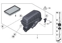 13717593250-ELEMENT, AIR CLEANER ATK412