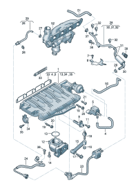 06H133781CP-W/connector Hose, vacuum  Check valve   D-13.05.2013