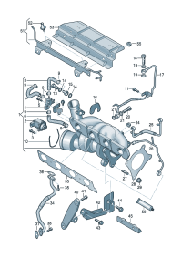06F145702C-Turbo, exhaust manifold Supercharger