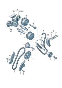 03H109570-Timing chain wheel F  4L-7-062 000 *