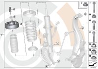 31352475201-Repair kit thrust bearing